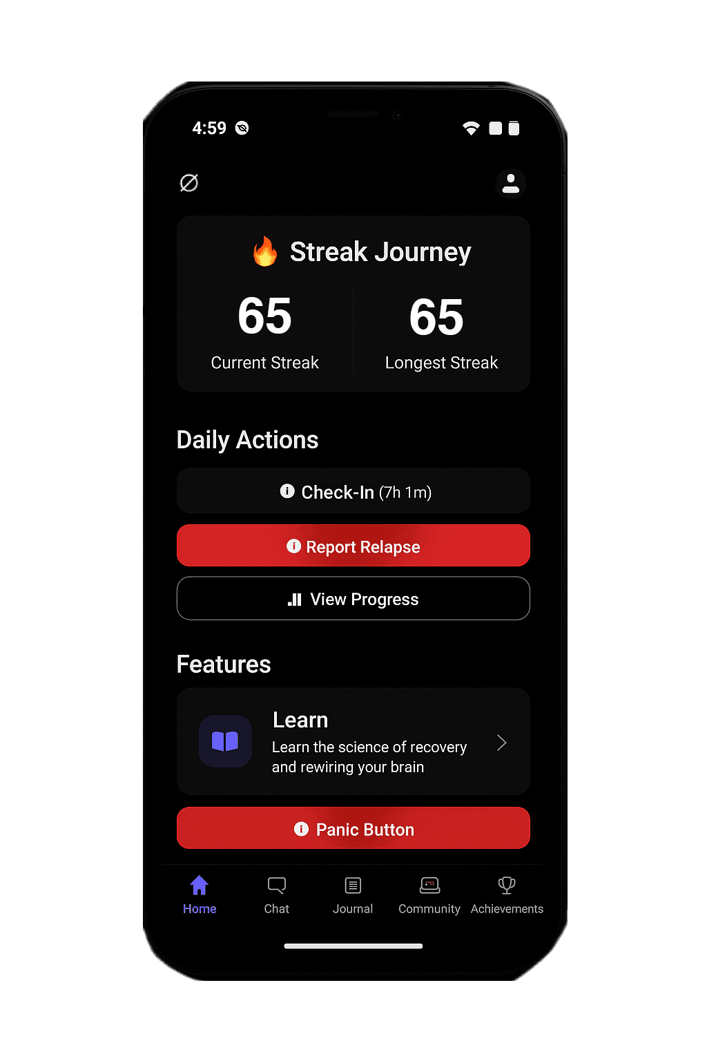 PureResist App Mockup